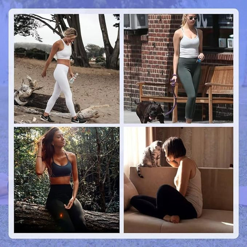 TNNZEET Women's High Waist Stretch Leggings - Soft Athletic Pants for Gym and Sports