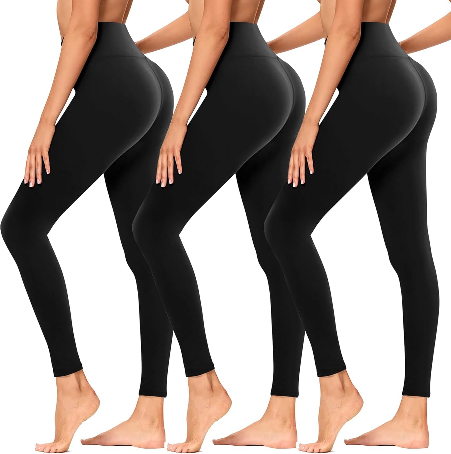 TNNZEET Women's High Waist Stretch Leggings - Soft Athletic Pants for Gym and Sports