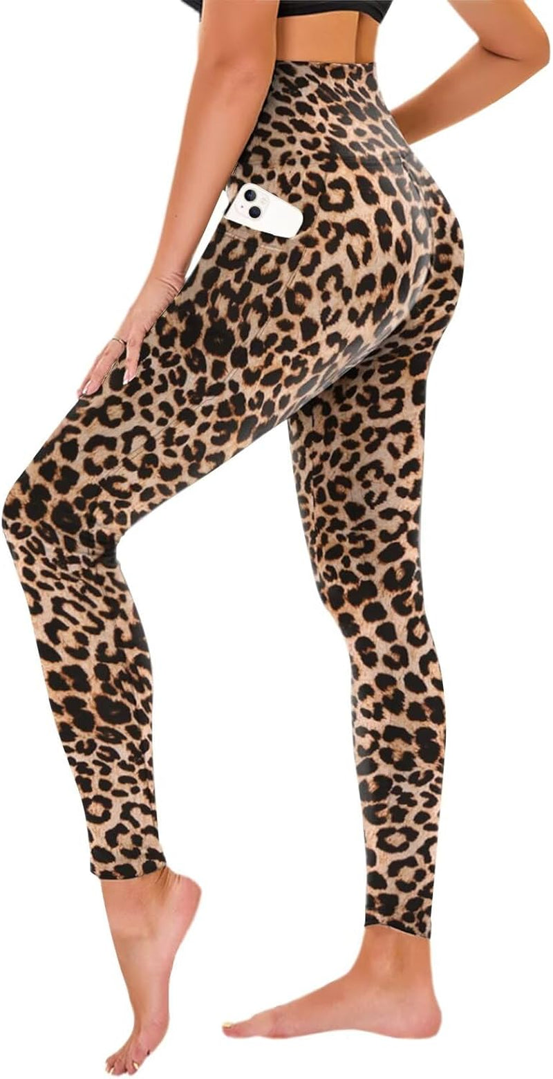TNNZEET Women's High Waist Stretch Leggings - Soft Athletic Pants for Gym and Sports