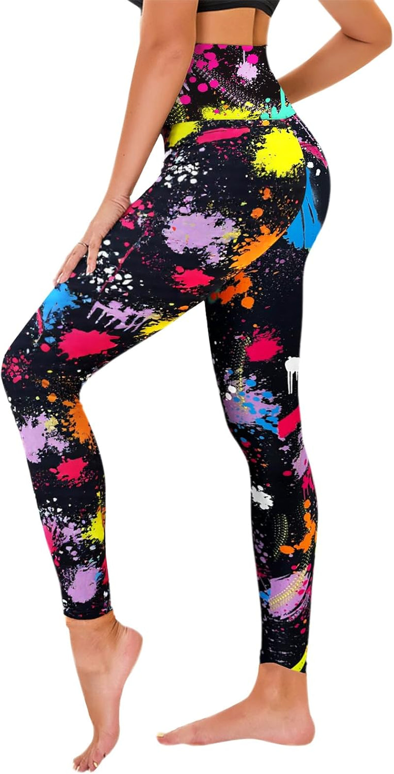 TNNZEET Women's High Waist Stretch Leggings - Soft Athletic Pants for Gym and Sports