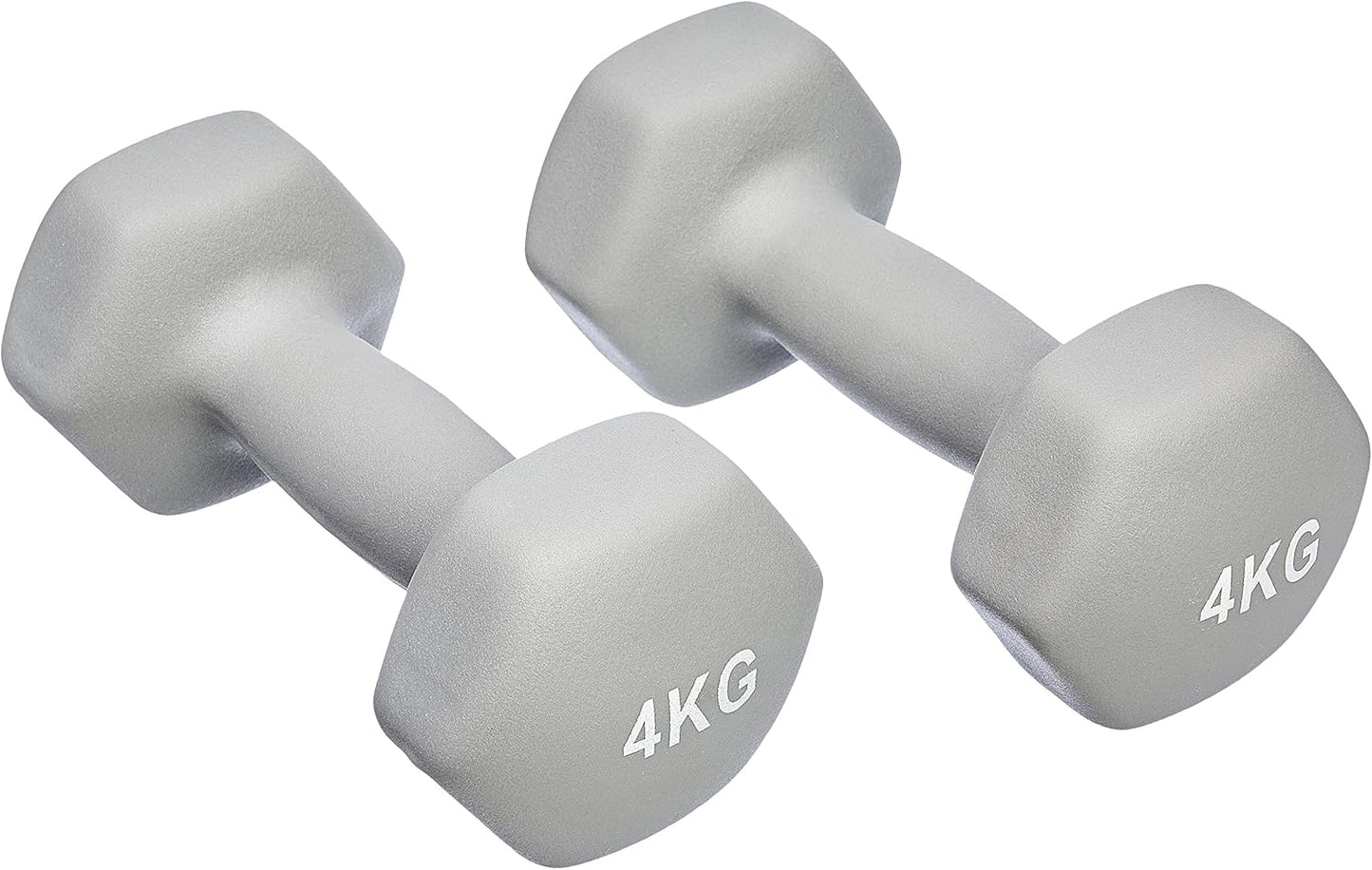 Amazon Basics Neoprene Dumbbell Weights (Set of 2, 1Kg - 5Kg)