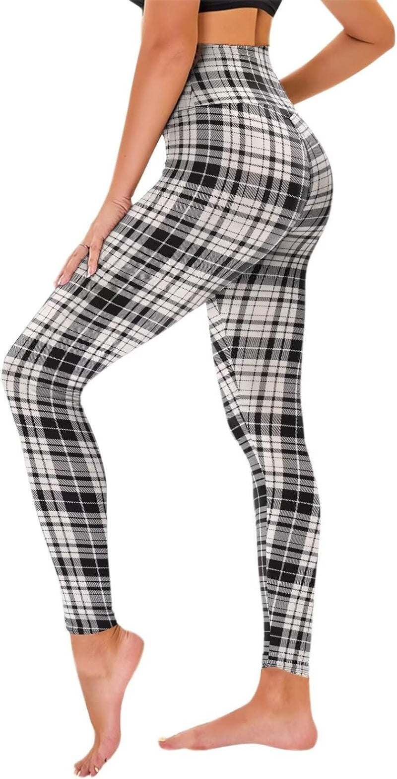 TNNZEET Women's High Waist Stretch Leggings - Soft Athletic Pants for Gym and Sports
