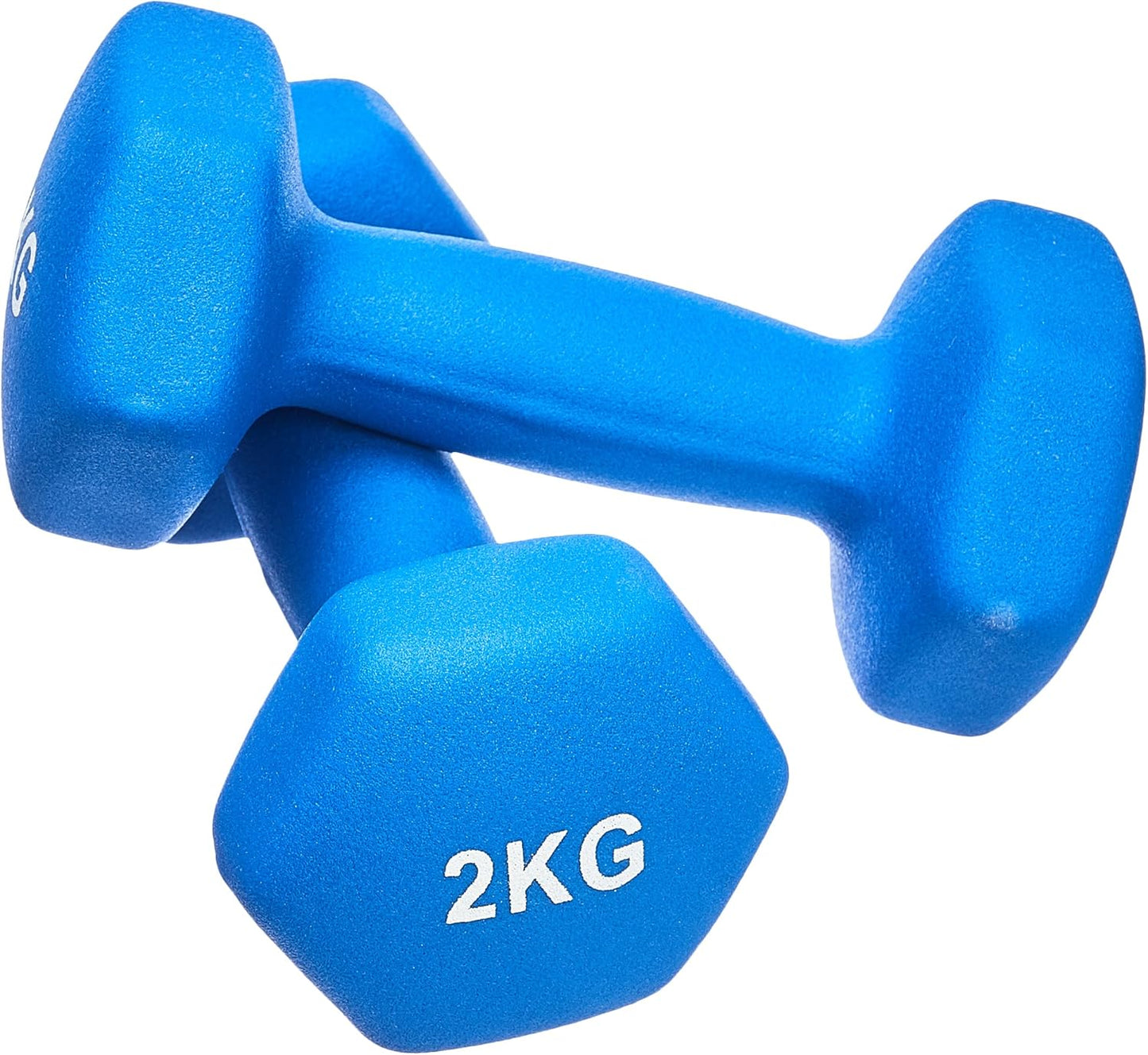 Amazon Basics Neoprene Dumbbell Weights (Set of 2, 1Kg - 5Kg)