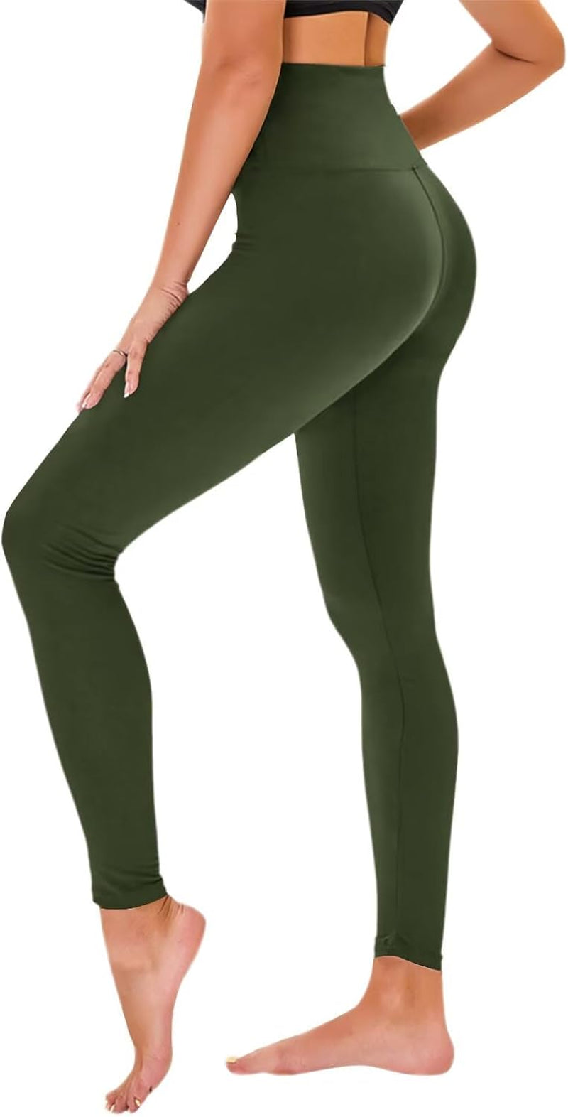 TNNZEET Women's High Waist Stretch Leggings - Soft Athletic Pants for Gym and Sports