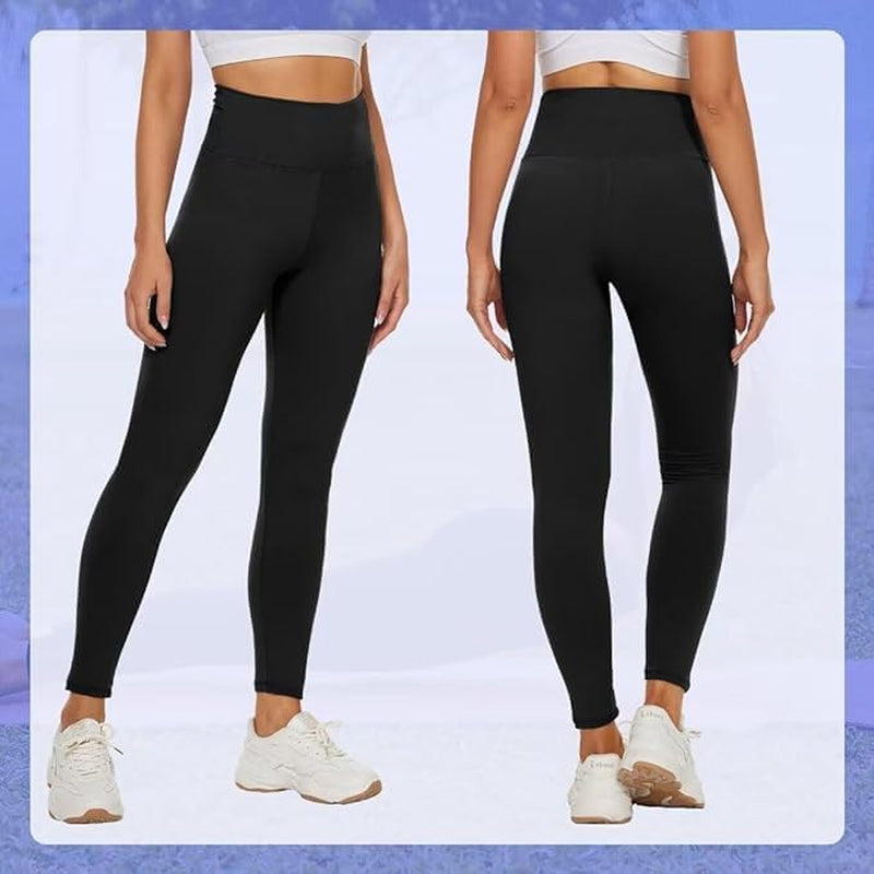 TNNZEET Women's High Waist Stretch Leggings - Soft Athletic Pants for Gym and Sports