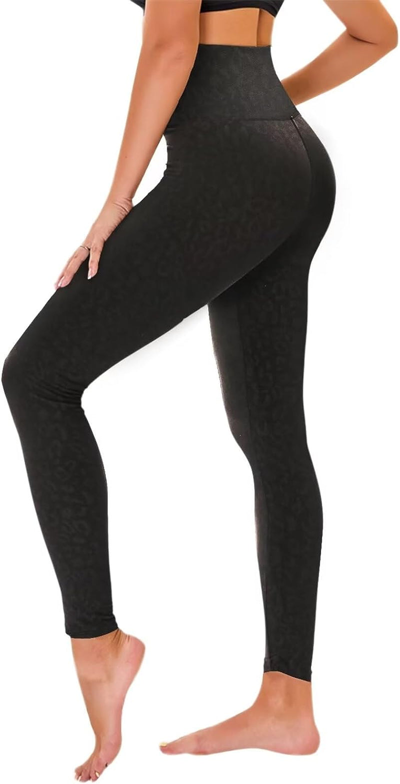 TNNZEET Women's High Waist Stretch Leggings - Soft Athletic Pants for Gym and Sports