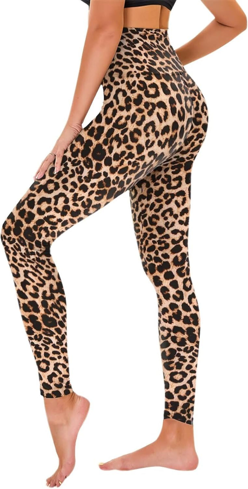 TNNZEET Women's High Waist Stretch Leggings - Soft Athletic Pants for Gym and Sports